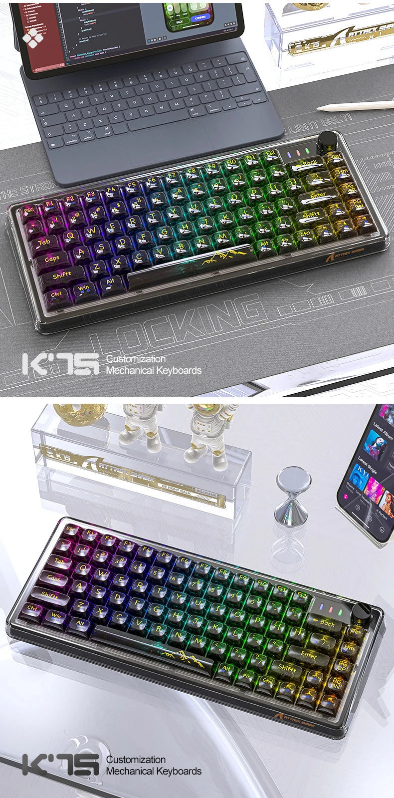 Attack Shark K75RGB Mechanical Keyboard